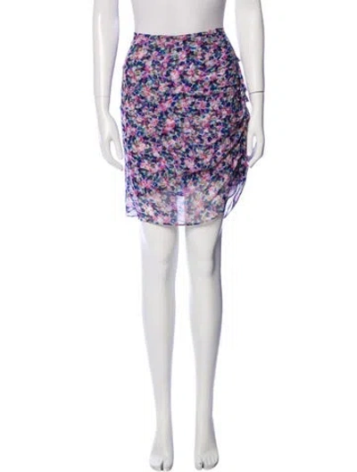 Pre-owned Veronica Beard Silk Knee-length Skirt In Purple