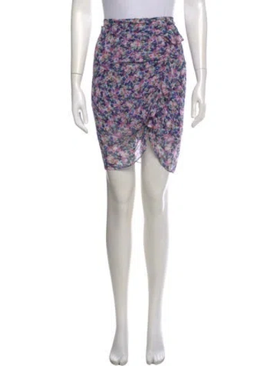 Pre-owned Veronica Beard Silk Knee-length Skirt In Purple