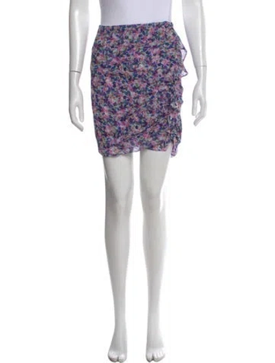 Pre-owned Veronica Beard Silk Knee-length Skirt In Purple