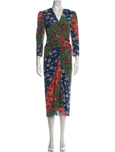 Pre-owned Veronica Beard Silk Long Dress In Black