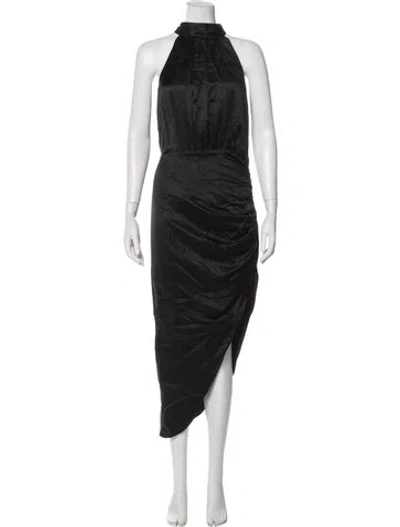 Pre-owned Veronica Beard Silk Long Dress In Black