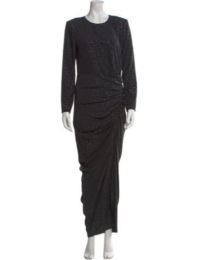 Pre-owned Veronica Beard Silk Long Dress In Black