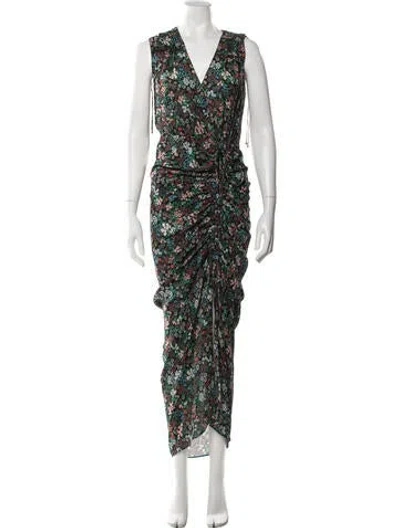 Pre-owned Veronica Beard Silk Long Dress In Black