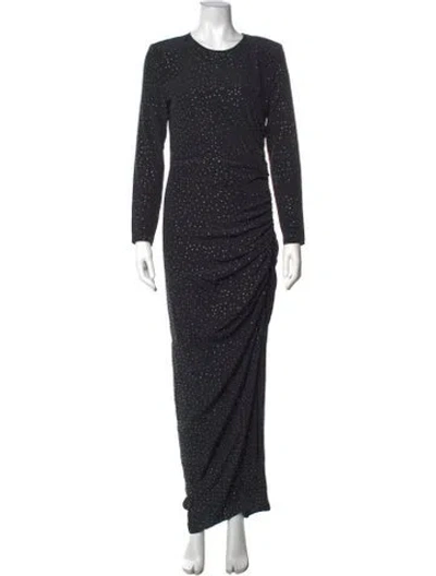 Pre-owned Veronica Beard Silk Long Dress In Black