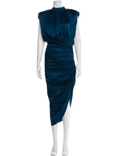 Pre-owned Veronica Beard Silk Long Dress In Blue