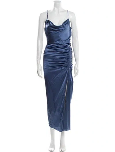 Pre-owned Veronica Beard Silk Long Dress In Blue