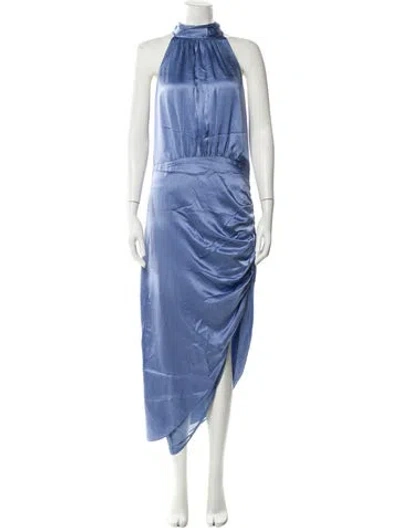 Pre-owned Veronica Beard Silk Long Dress In Blue