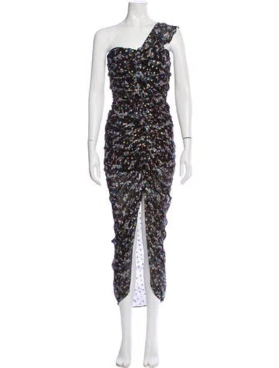 Pre-owned Veronica Beard Silk Long Dress In Blue