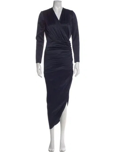 Pre-owned Veronica Beard Silk Long Dress In Blue