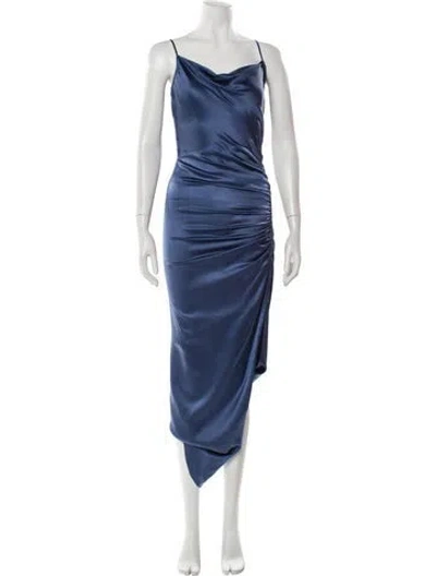 Pre-owned Veronica Beard Silk Long Dress In Blue