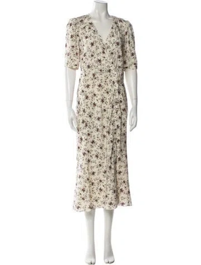 Pre-owned Veronica Beard Silk Long Dress In Multi