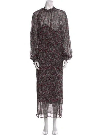 Pre-owned Veronica Beard Silk Long Dress In Multi