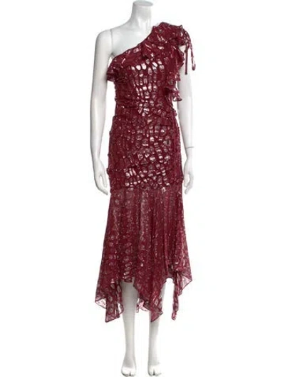 Pre-owned Veronica Beard Silk Long Dress In Multi