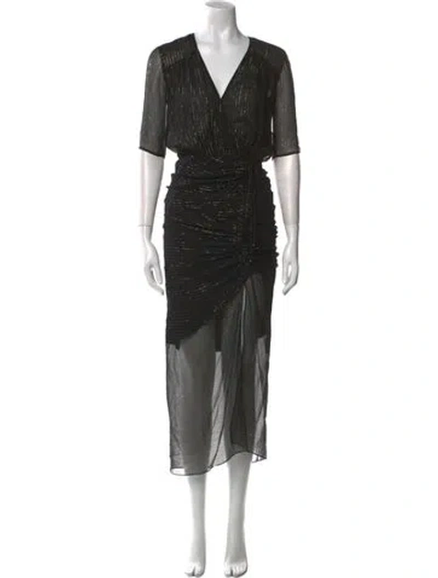 Pre-owned Veronica Beard Silk Long Dress In Multi