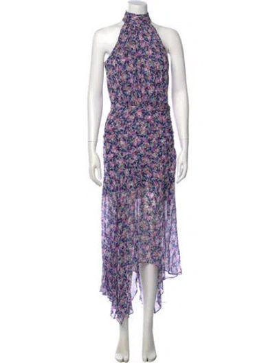 Pre-owned Veronica Beard Silk Long Dress In Multi