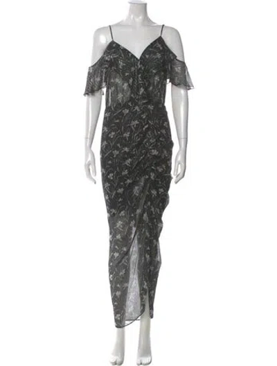 Pre-owned Veronica Beard Silk Long Dress In Multi