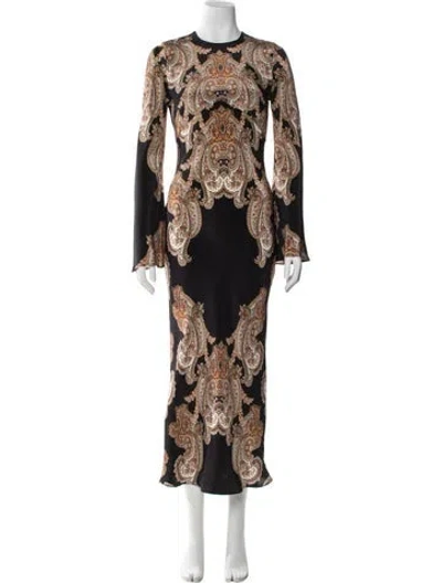 Pre-owned Veronica Beard Silk Long Dress In Multi