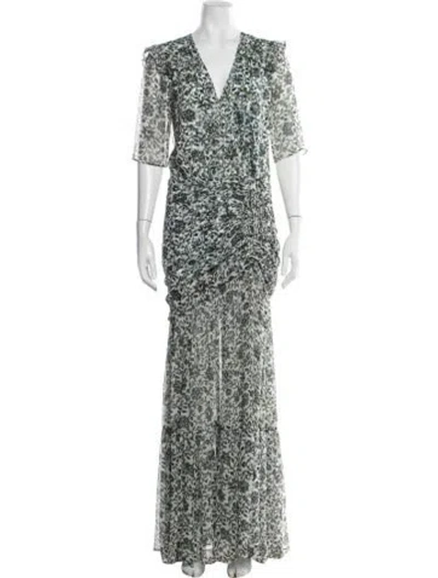 Pre-owned Veronica Beard Silk Long Dress In Multi
