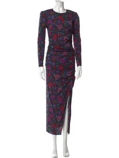 Pre-owned Veronica Beard Silk Long Dress In Multi