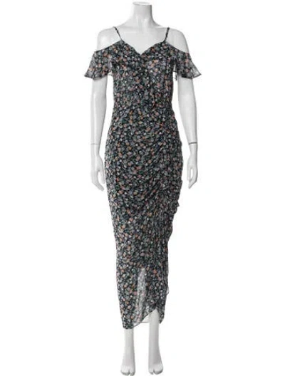 Pre-owned Veronica Beard Silk Long Dress In Multi