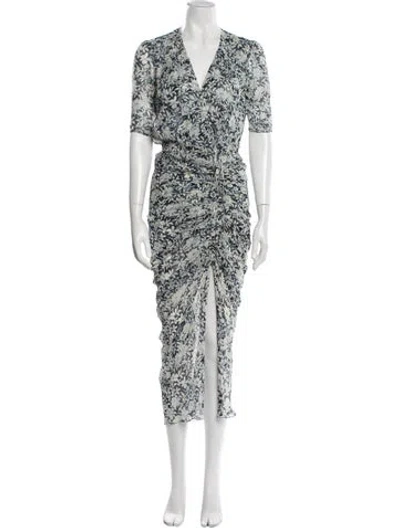 Pre-owned Veronica Beard Silk Long Dress In Neutral