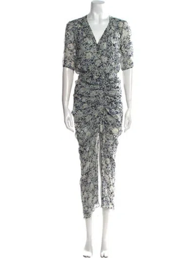 Pre-owned Veronica Beard Silk Long Dress In Neutral