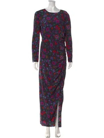 Pre-owned Veronica Beard Silk Long Dress In Neutral