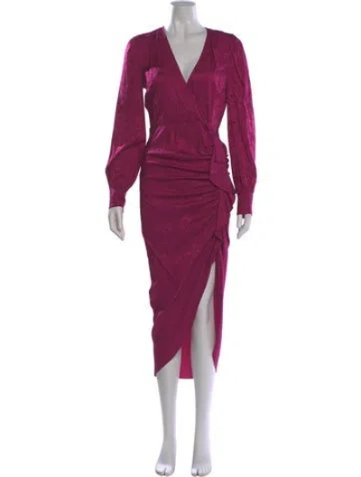 Pre-owned Veronica Beard Silk Long Dress In Pink