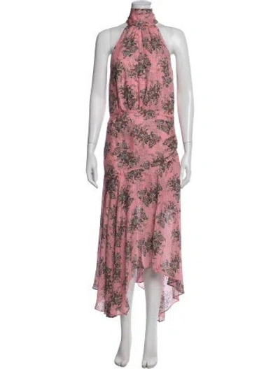 Pre-owned Veronica Beard Silk Long Dress In Pink