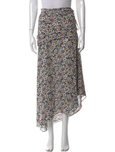 Pre-owned Veronica Beard Silk Long Skirt In Black