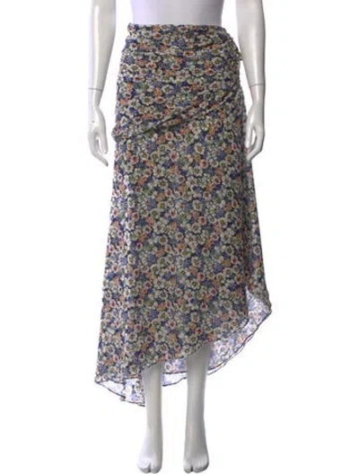 Pre-owned Veronica Beard Silk Long Skirt In Black