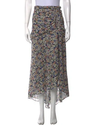 Pre-owned Veronica Beard Silk Long Skirt In Black