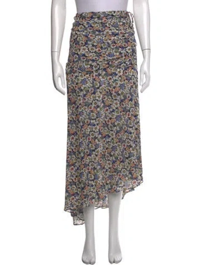 Pre-owned Veronica Beard Silk Long Skirt In Black