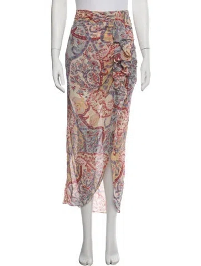 Pre-owned Veronica Beard Silk Long Skirt In Multicolor