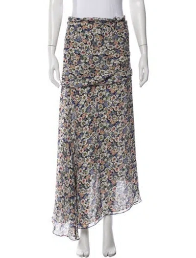 Pre-owned Veronica Beard Silk Long Skirt In Neutral