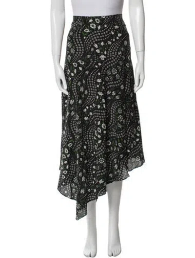 Pre-owned Veronica Beard Silk Long Skirt W/ Tags In Black