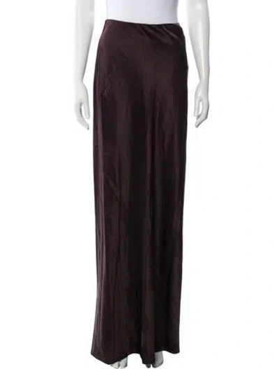 Pre-owned Veronica Beard Silk Long Skirt W/ Tags In Brown