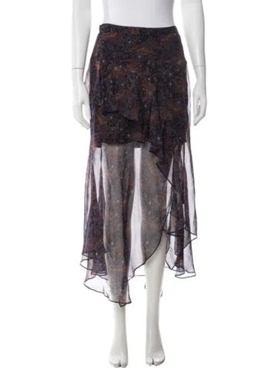 Pre-owned Veronica Beard Silk Long Skirt W/ Tags In White