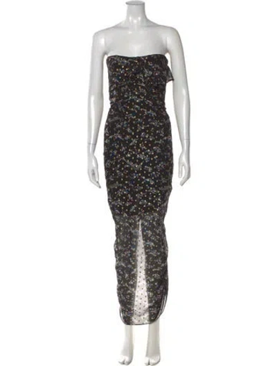 Pre-owned Veronica Beard Silk Midi Length Dress In Black