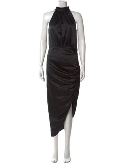 Pre-owned Veronica Beard Silk Midi Length Dress In Black
