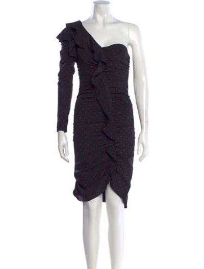 Pre-owned Veronica Beard Silk Midi Length Dress In Black