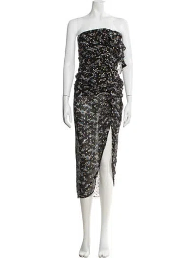 Pre-owned Veronica Beard Silk Midi Length Dress In Blue