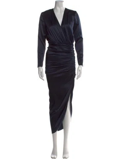 Pre-owned Veronica Beard Silk Midi Length Dress In Blue