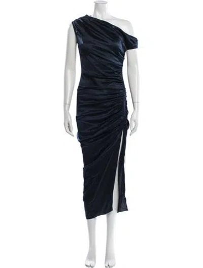 Pre-owned Veronica Beard Silk Midi Length Dress In Blue