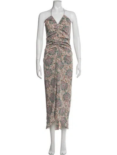 Pre-owned Veronica Beard Silk Midi Length Dress In Brown