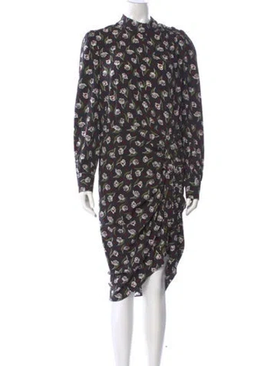 Pre-owned Veronica Beard Silk Midi Length Dress In Multi