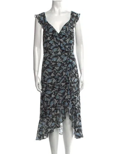 Pre-owned Veronica Beard Silk Midi Length Dress In Multi