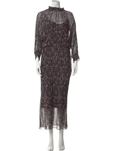 Pre-owned Veronica Beard Silk Midi Length Dress In Multi