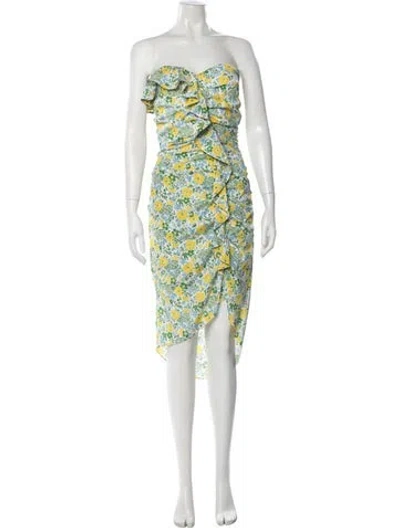 Pre-owned Veronica Beard Silk Midi Length Dress In Multi