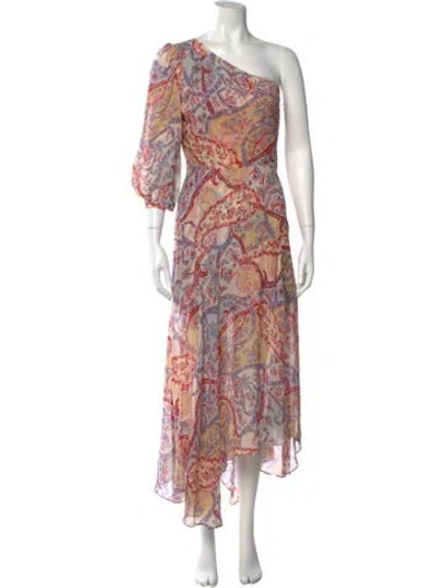 Pre-owned Veronica Beard Silk Midi Length Dress In Neutral